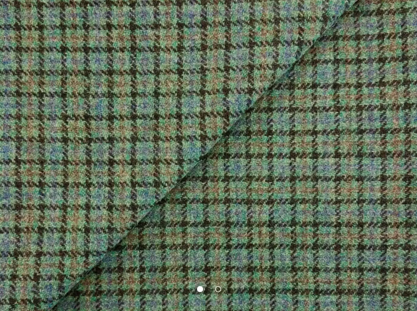green plaid wool