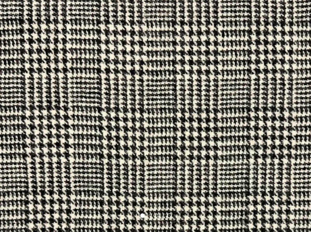 black and white wool
