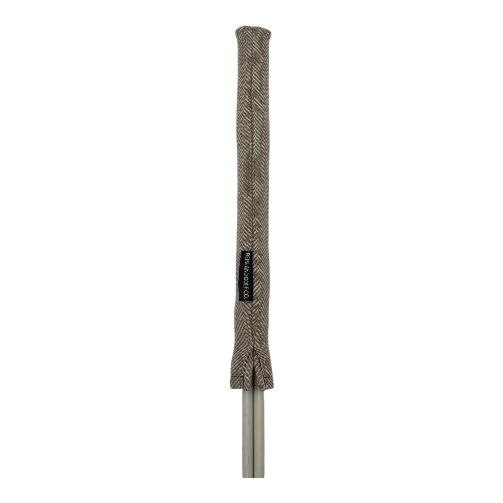 brown herringbone alignment stick cover