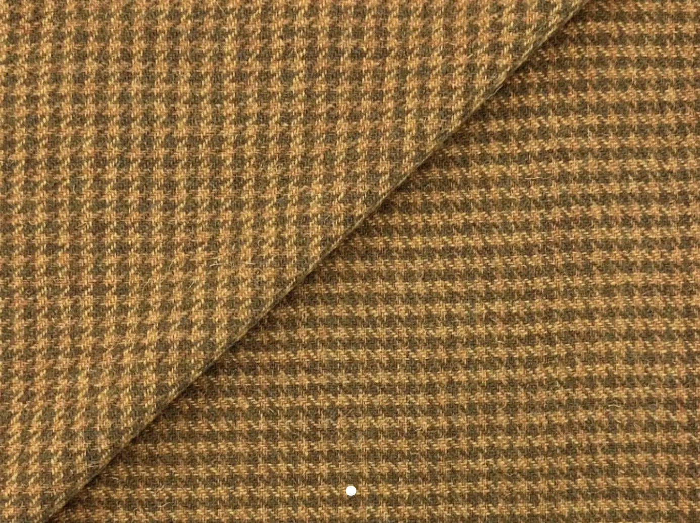 gold and brown houndstooth wool
