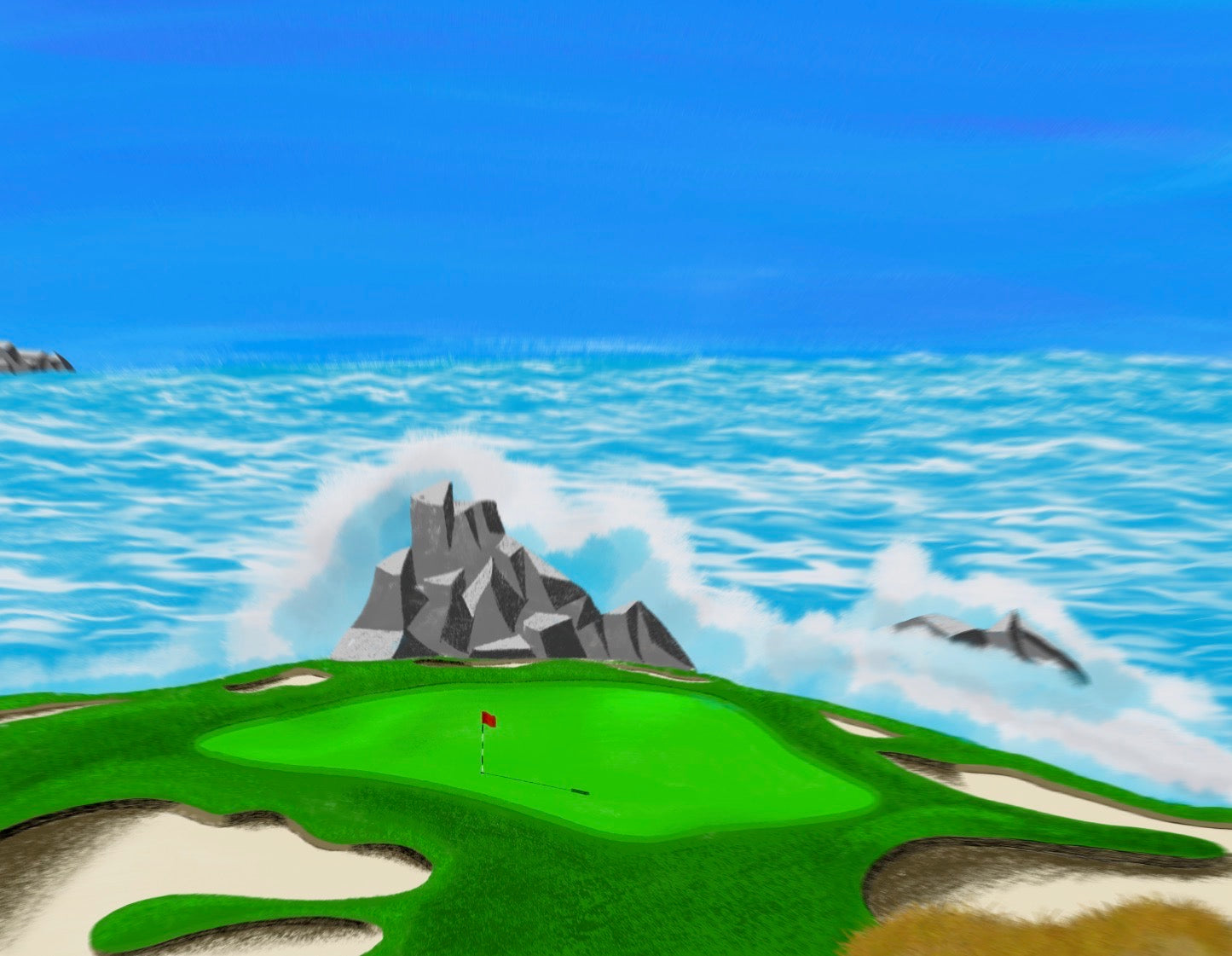 Pebble Beach Hole #7 print