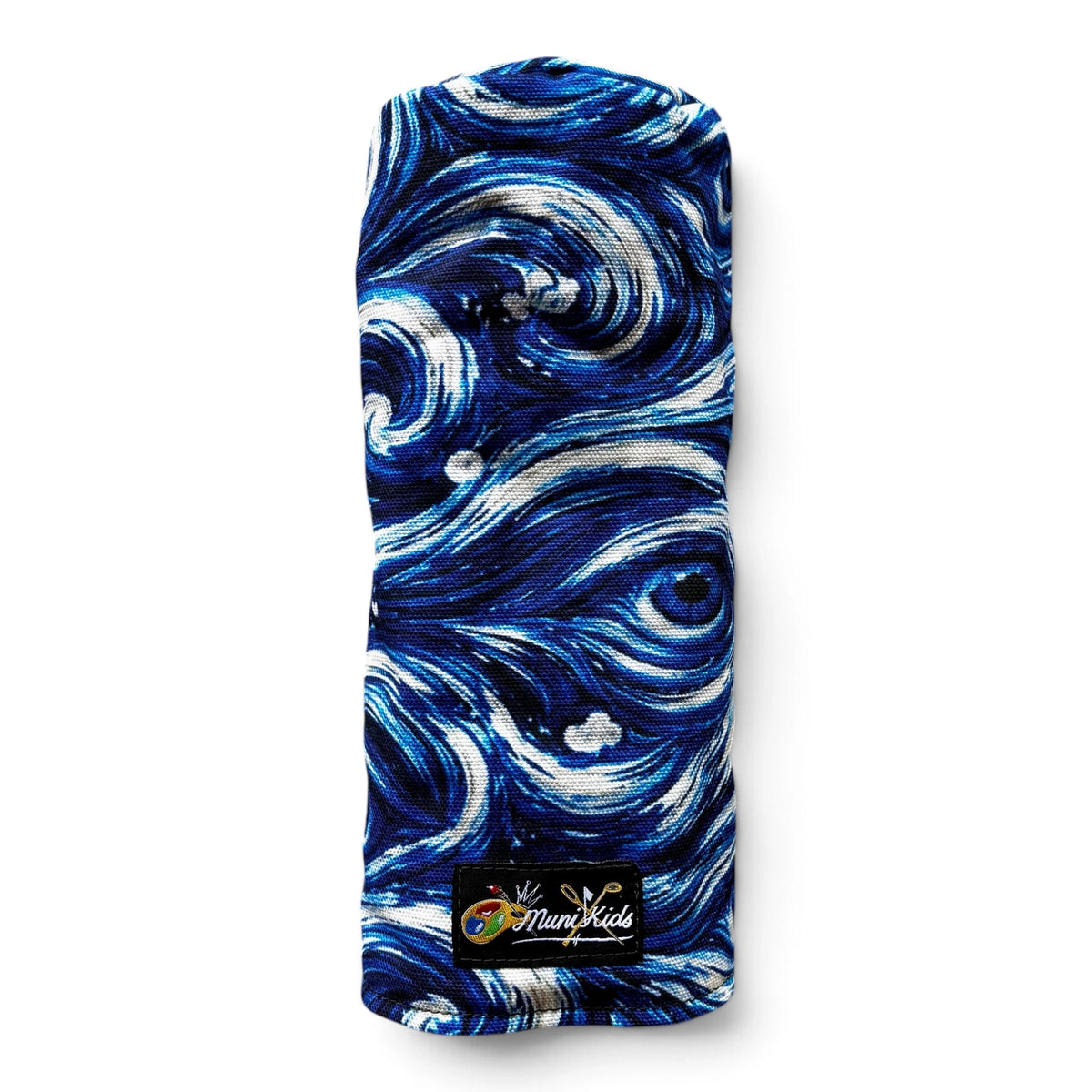blue swirls golf headcover