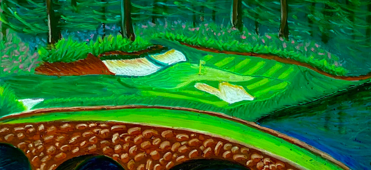 Augusta National painting by Drew Reinland