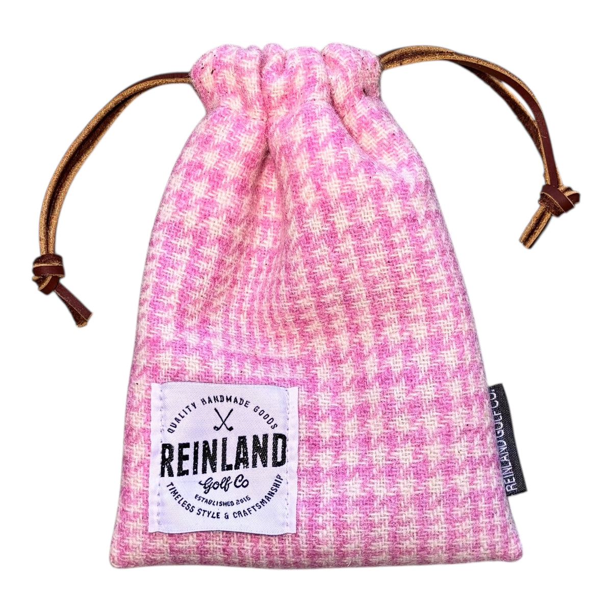 Pink Plaid Valuables Bag