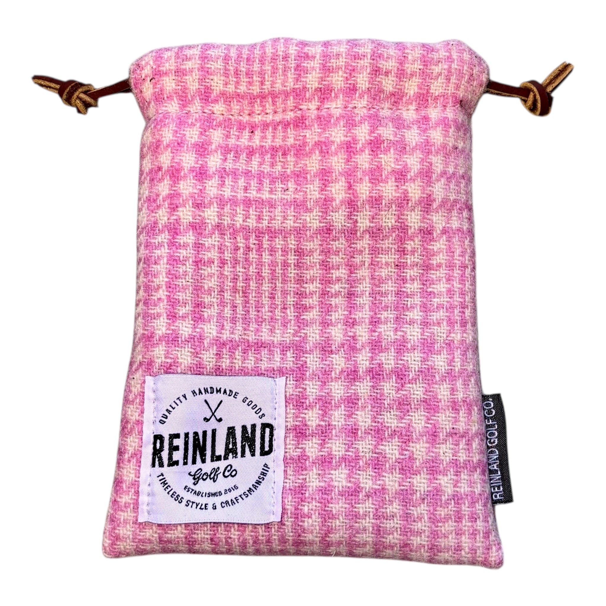 Pink Plaid Valuables Bag