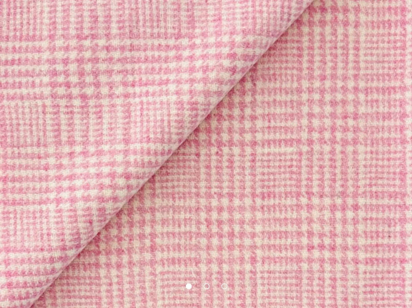 pink plaid wool