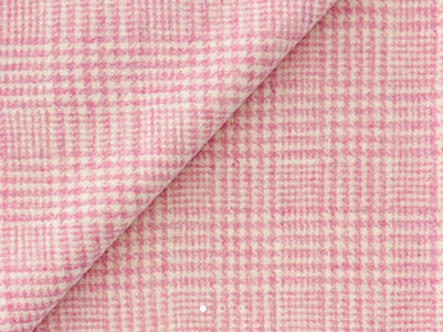 pink plaid wool
