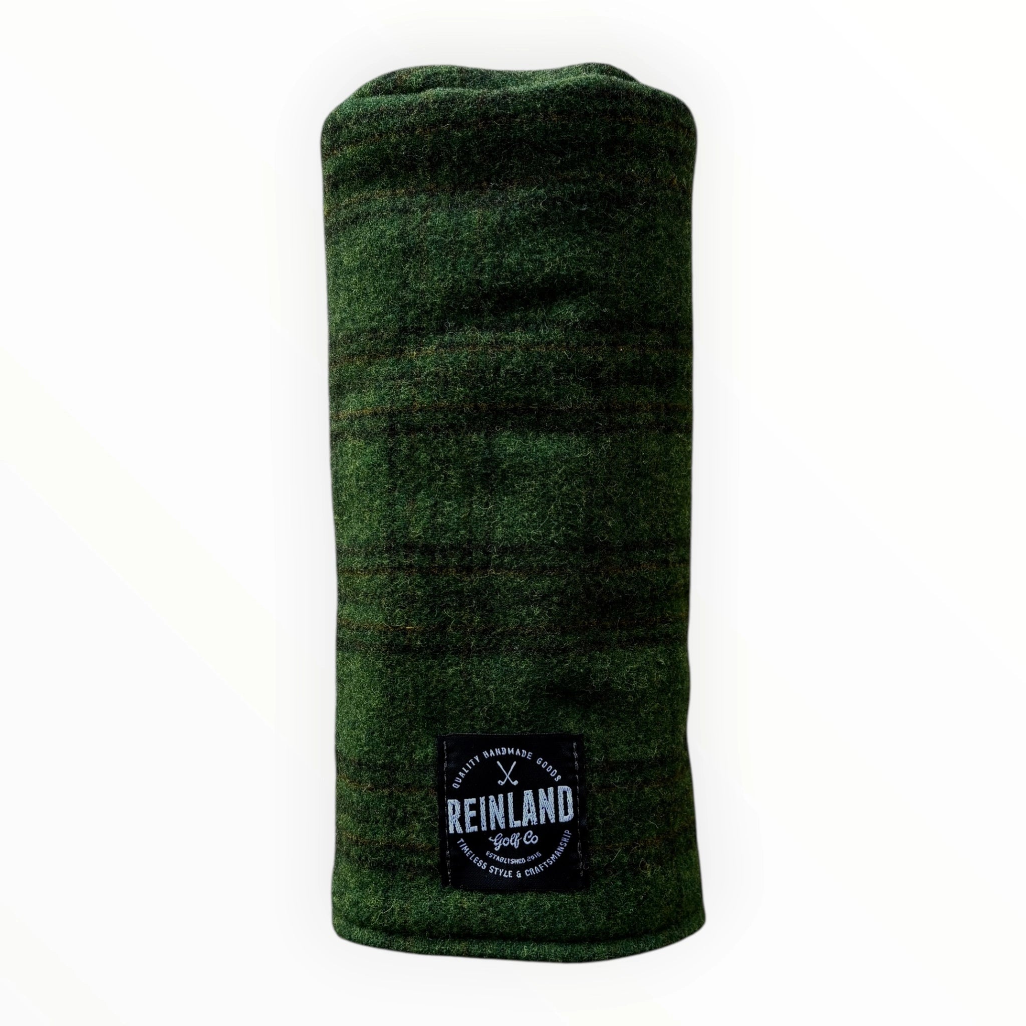 green plaid driver headcover