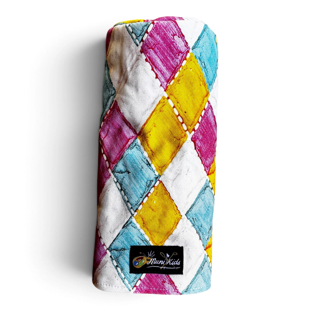pastel argyle golf headcover