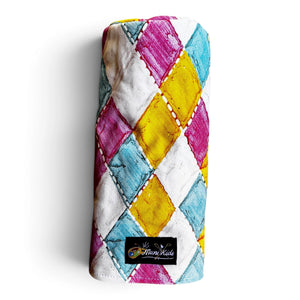 pastel argyle golf headcover