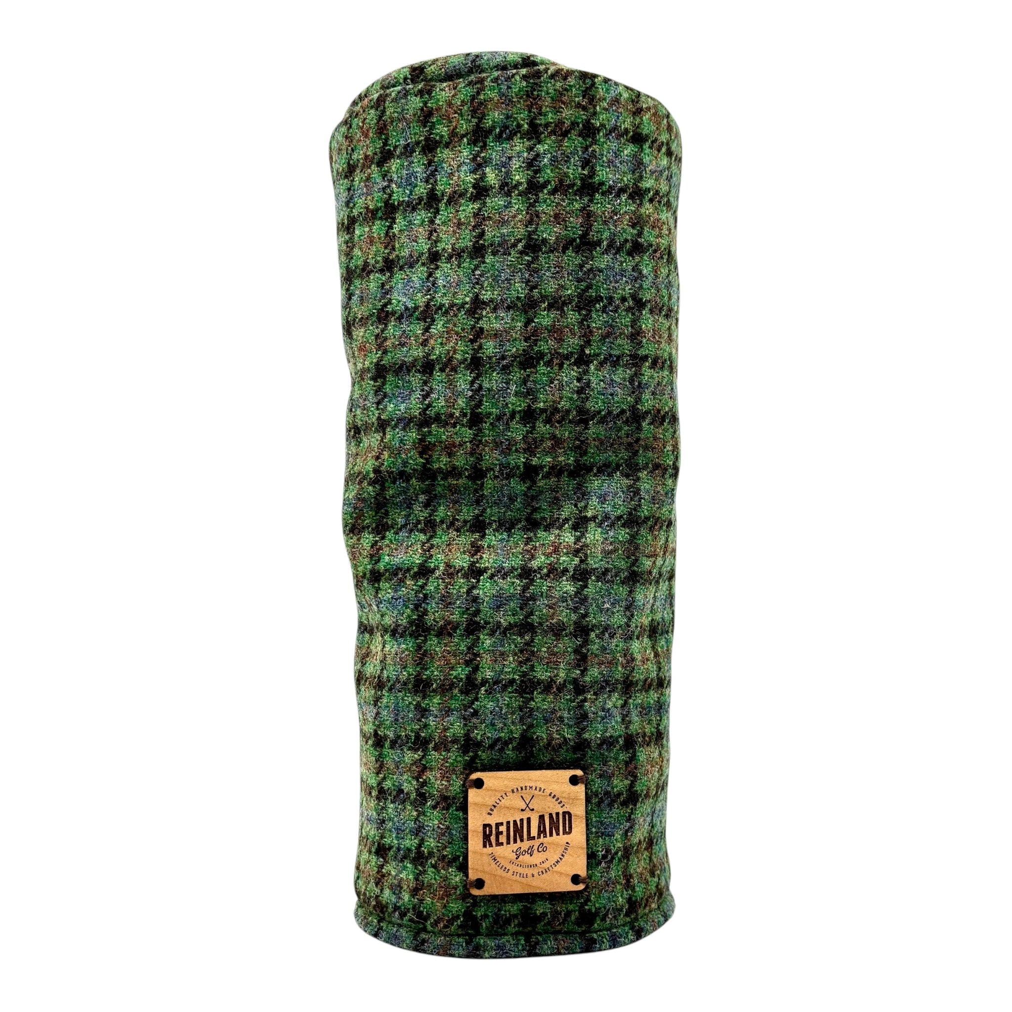 green plaid driver head cover