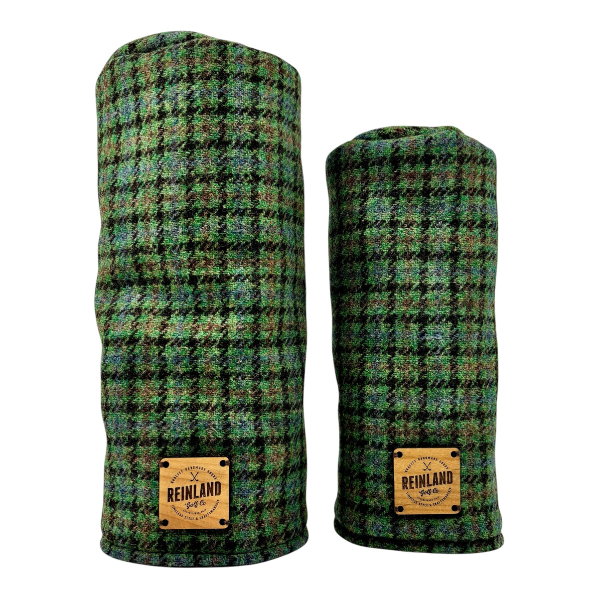 green plaid golf headcovers