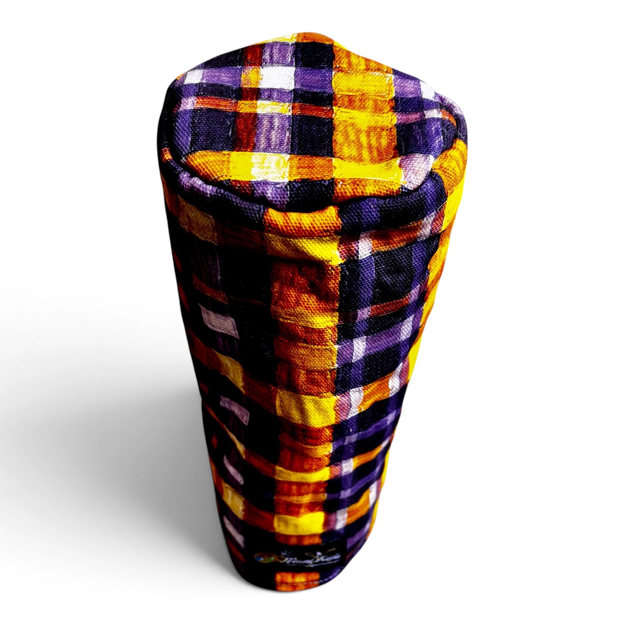 top of plaid golf headcover