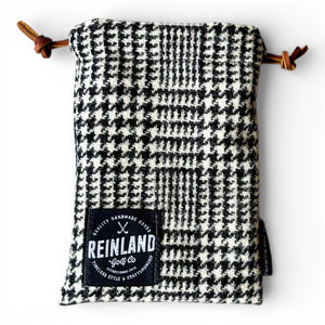 Black and White Plaid pouch 