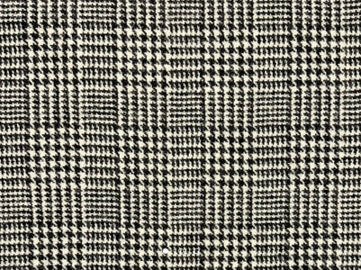 black and white wool