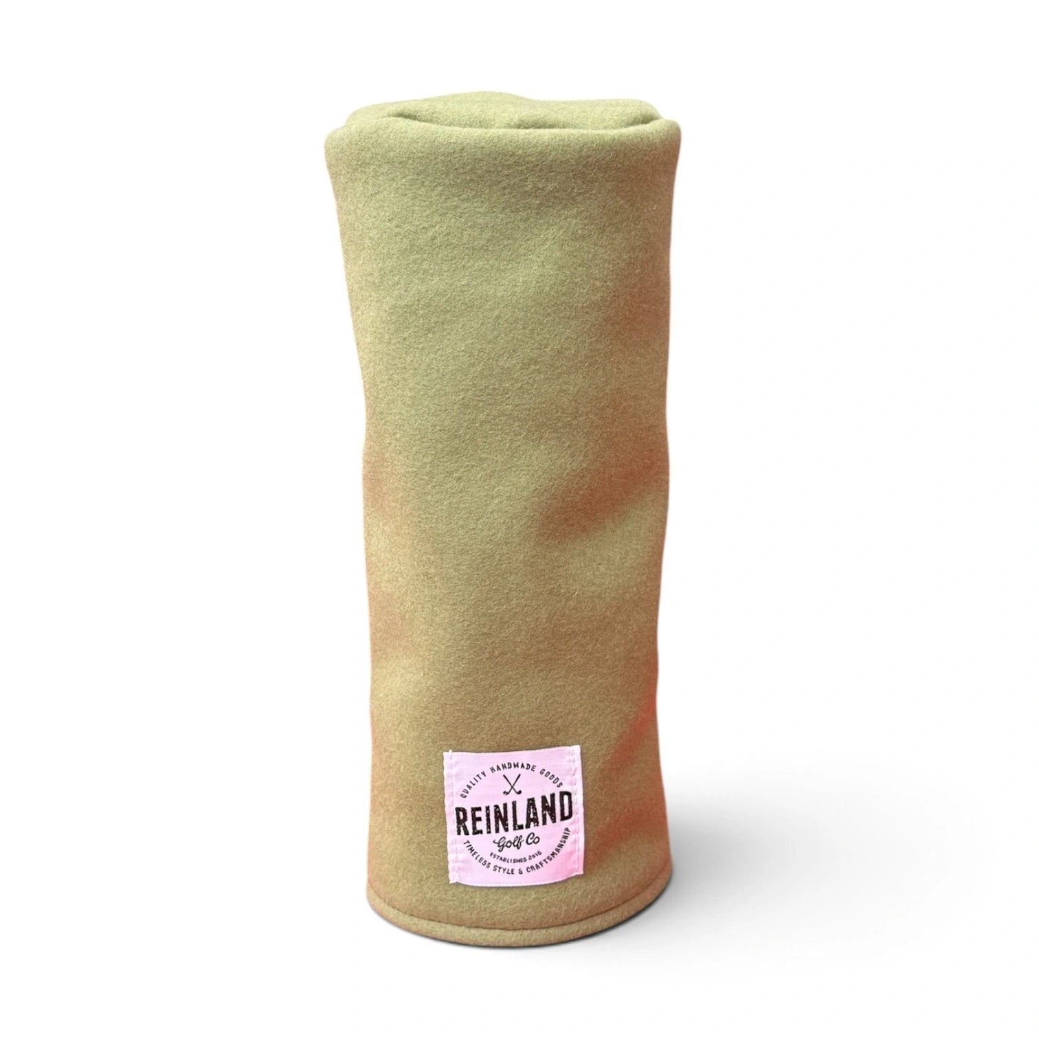 Green Pendleton wool golf headcovers 