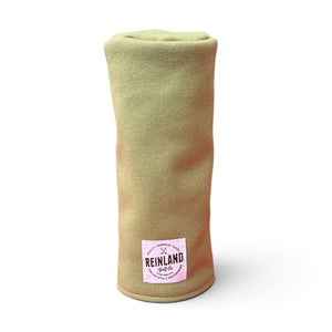 Green Pendleton wool golf headcovers 