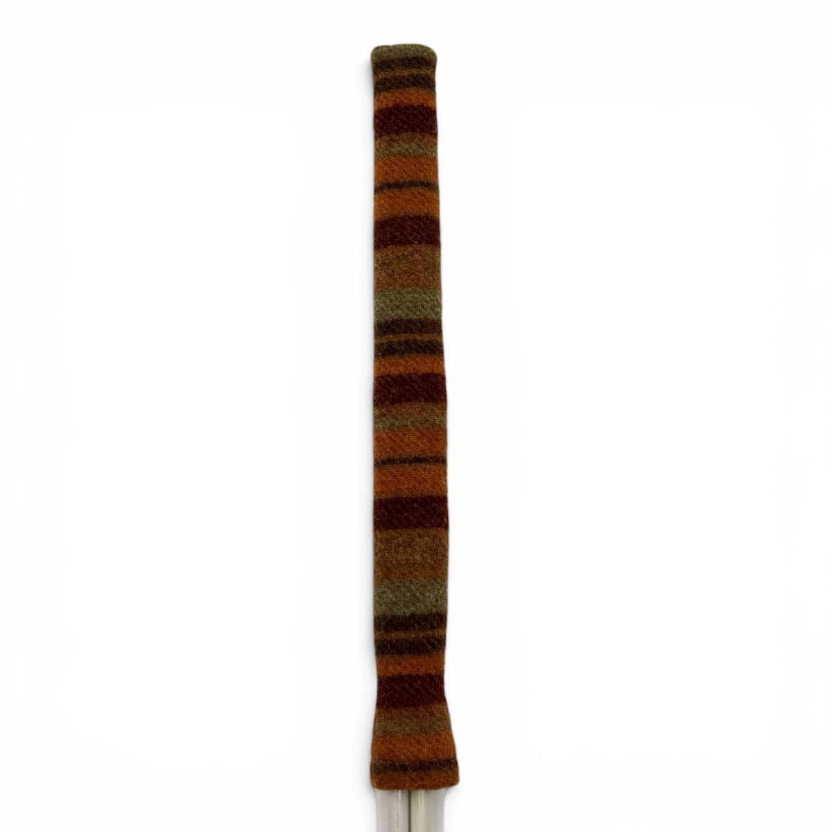 orange striped wool alignment stick cover