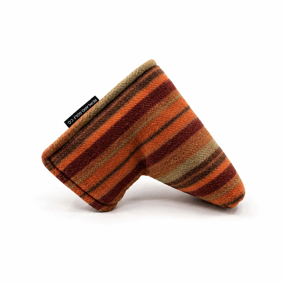 orange striped Wool Putter Headcover 