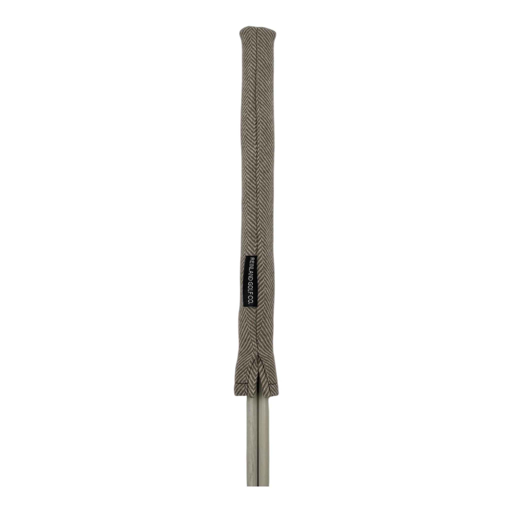 brown herringbone alignment stick cover