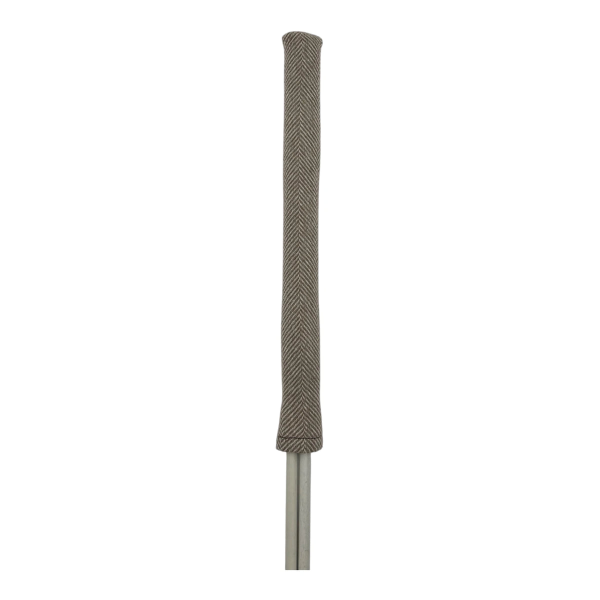 brown and cream herringbone alignment stick cover